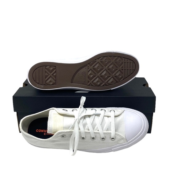 Converse Chuck Taylor Low Top Shoes Skate Canvas White Women's Casual A02175C-WW - Picture 3 of 9
